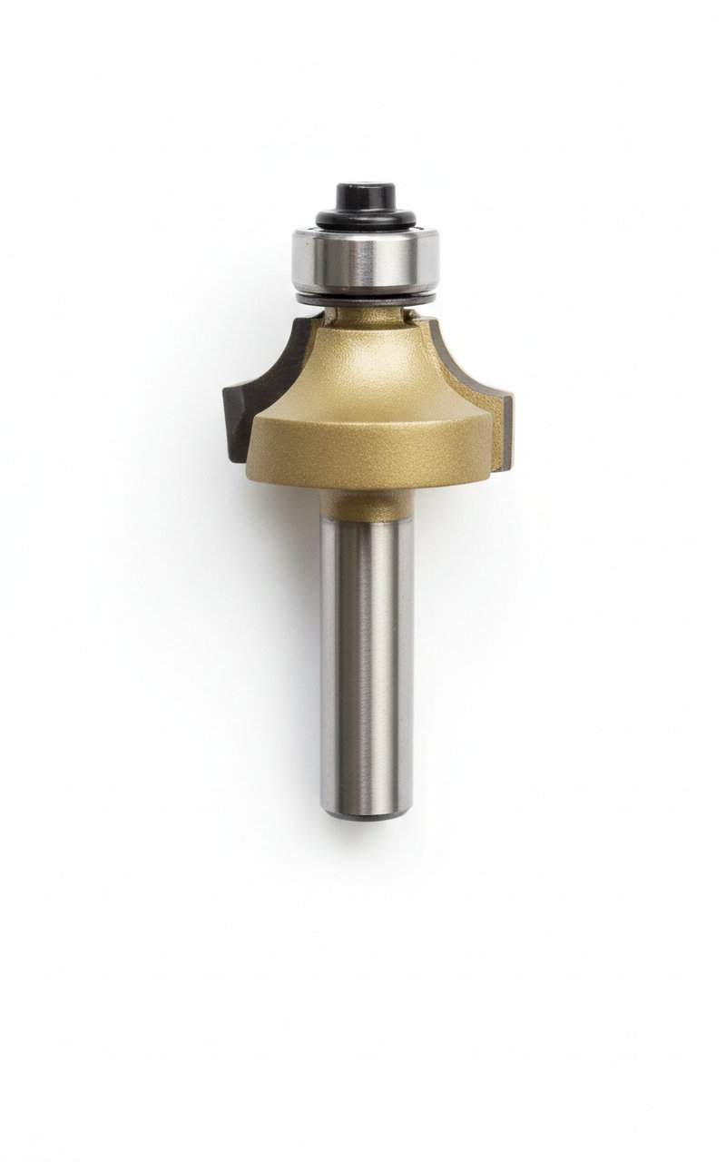 Robustline Corner Round Router Bit Woodworking Router Accessory Premium Hardware for Door Cabinet Window Furniture and Interior Use